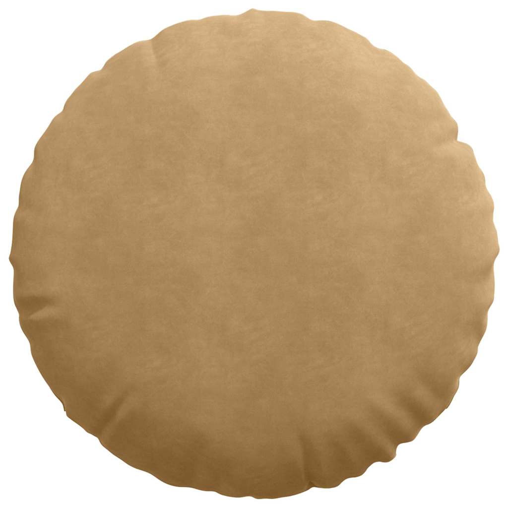 vidaXL Poduszki na siedziska 2 pcs Brązowy Ø60 x 21 cm Aksamit