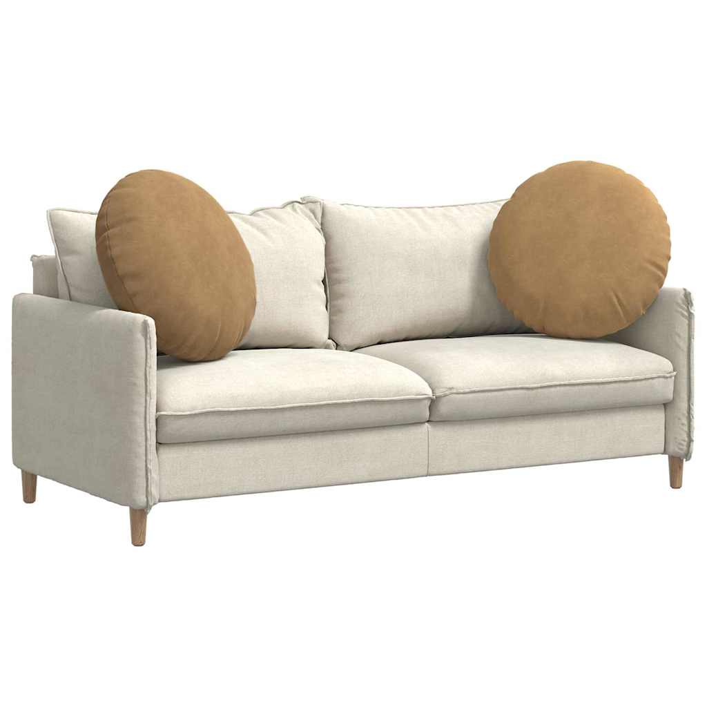 vidaXL Poduszki na siedziska 2 pcs Brązowy Ø60 x 21 cm Aksamit