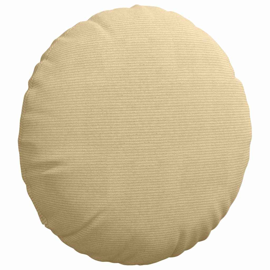 vidaXL Poduszki na siedziska 2 pcs Szary zielony Ø60 x 21 cm