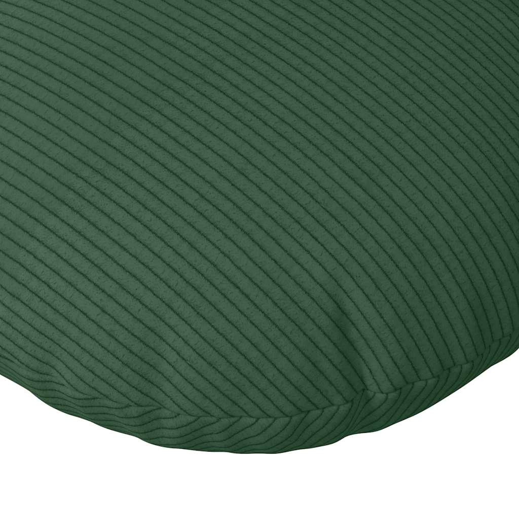 vidaXL Poduszki na siedziska 2 pcs Ciemna zieleń Ø60 x 21 cm
