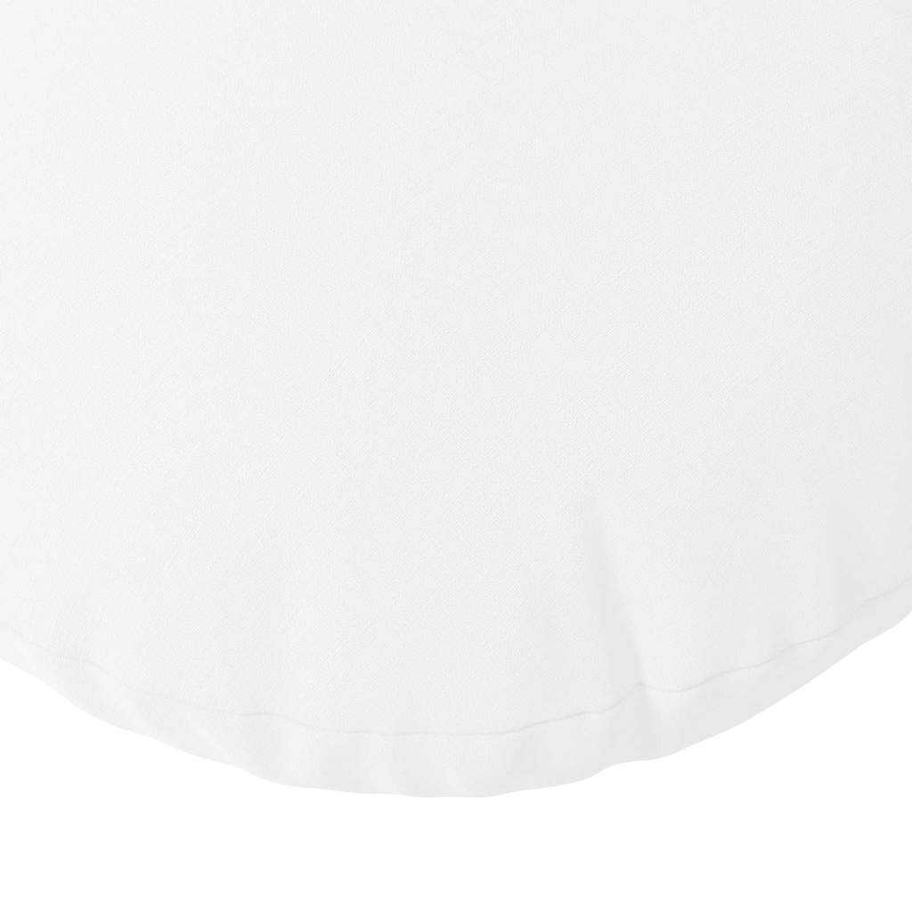 vidaXL Poduszki na siedziska 2 pcs Biały Ø80 x 29 cm tkanina
