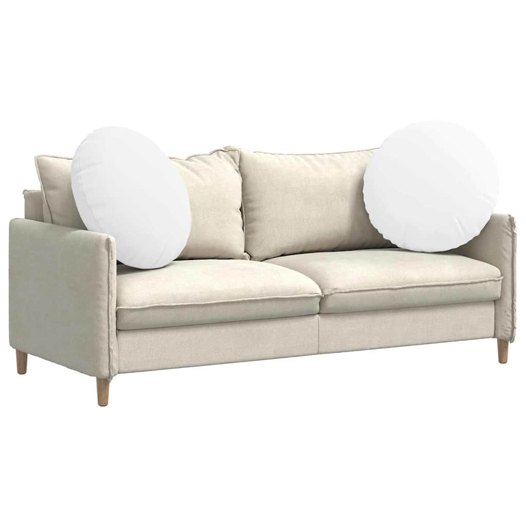 vidaXL Poduszki na siedziska 2 pcs Biały Ø80 x 29 cm tkanina