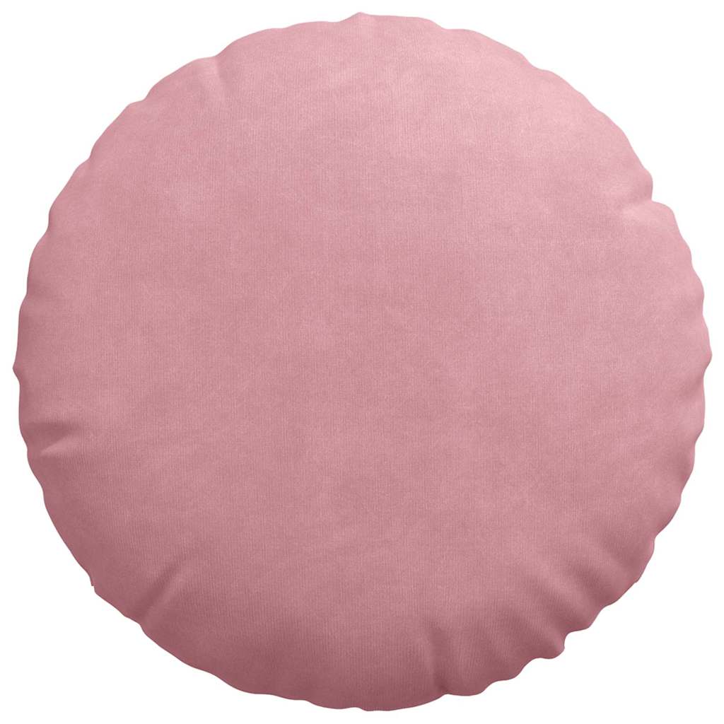 vidaXL Poduszki na siedziska 2 pcs Różowy Ø 80 x 29 cm Aksamit