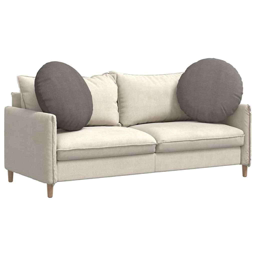 vidaXL Poduszki na siedziska 2 pcs Jasnoszary Ø 80 cm