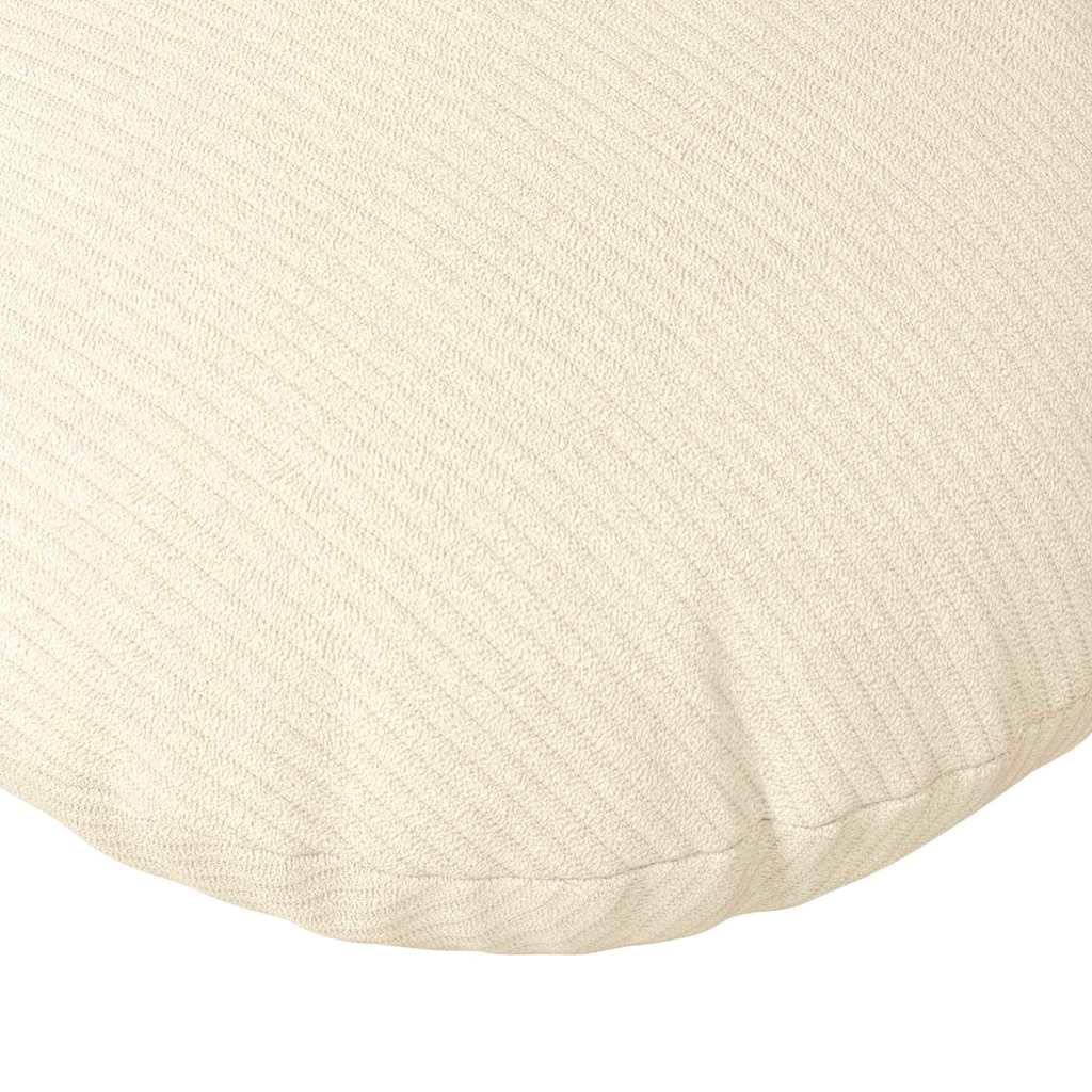 vidaXL Poduszki na siedziska 2 pcs Kremowy Ø 80 cm Tkanina sztruksowa