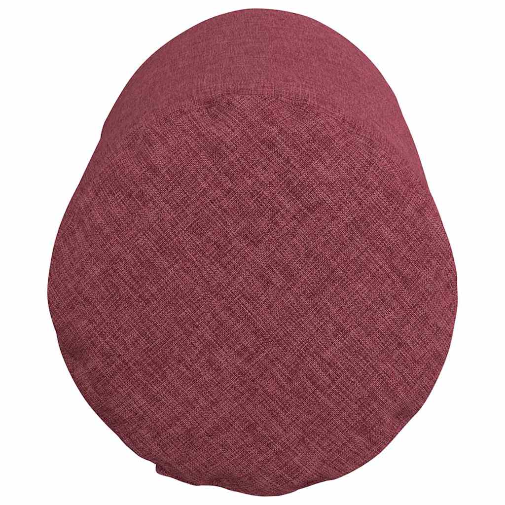 vidaXL Poduszki Wałkowe 2 pcs Czerwone wino Ø 15 x 40 cm tkanina