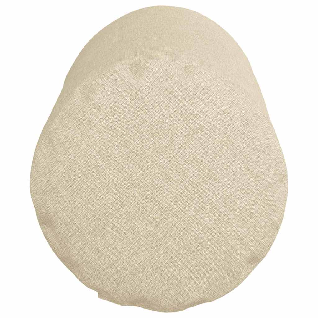 vidaXL Poduszki Wałkowe 2 pcs Kremowy Ø 15 x 40 cm tkanina