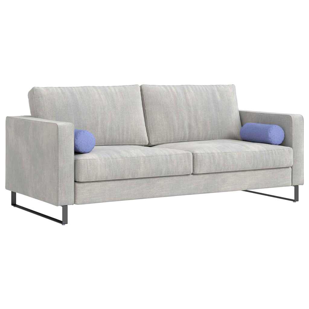 vidaXL Poduszki Wałkowe 2 pcs Niebieski dżins Ø 15 x 40 cm tkanina