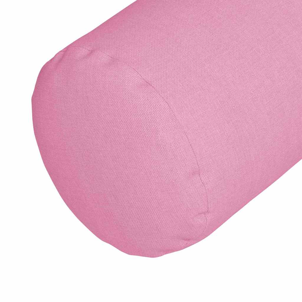 vidaXL Poduszki Wałkowe 2 pcs Różowy Ø 15 x 40 cm tkanina