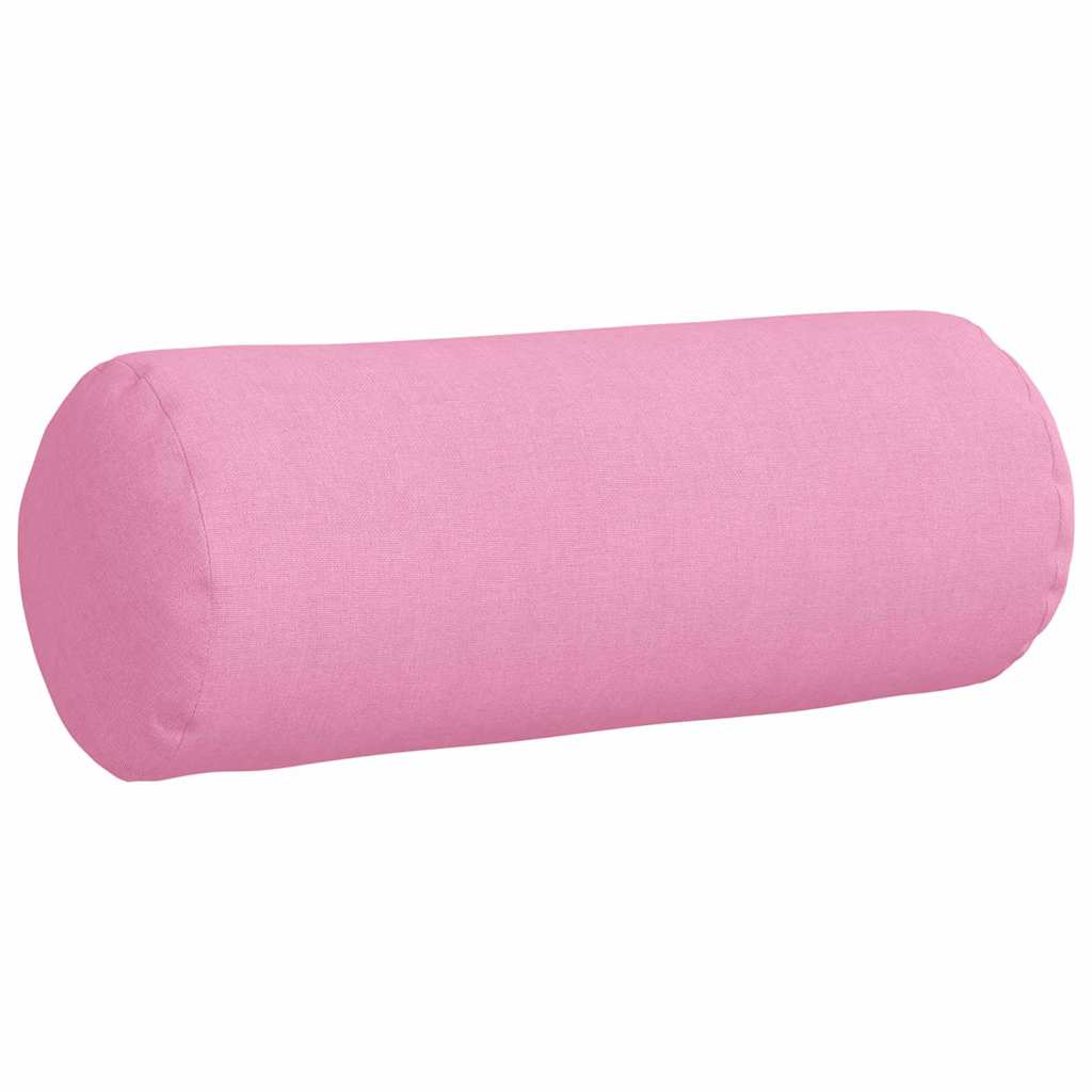 vidaXL Poduszki Wałkowe 2 pcs Różowy Ø 15 x 40 cm tkanina