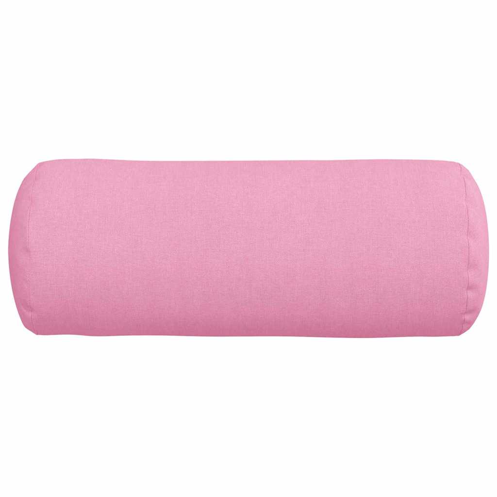 vidaXL Poduszki Wałkowe 2 pcs Różowy Ø 15 x 40 cm tkanina