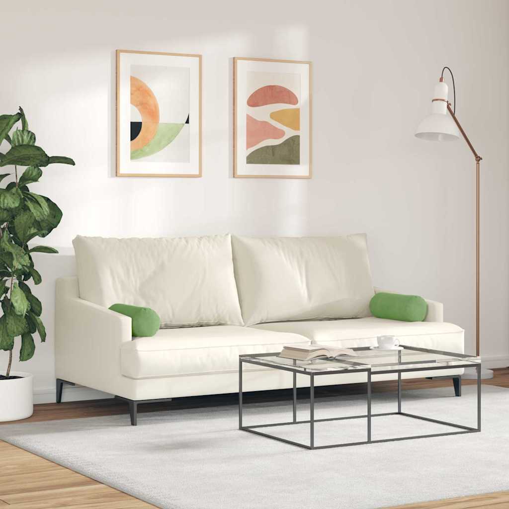 vidaXL Poduszki Wałkowe 2 pcs Jasnozielony Ø 15 x 40 cm