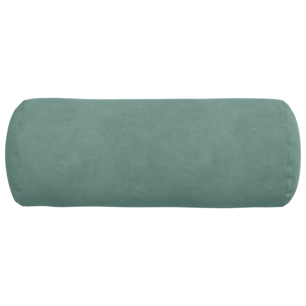 vidaXL Poduszki Wałkowe 2 pcs Zielony morski Ø 15 x 40 cm