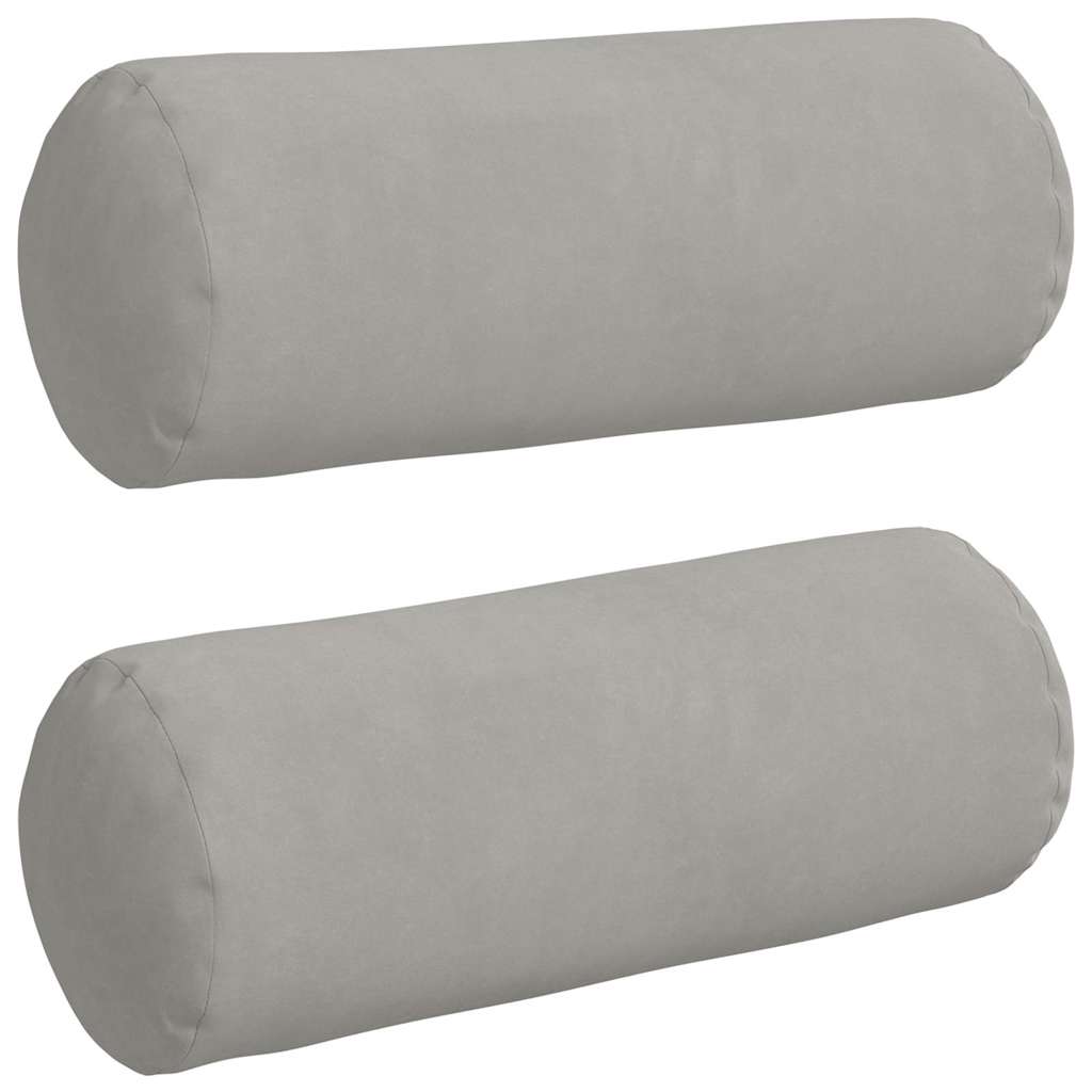 vidaXL Poduszki Wałkowe 2 pcs Jasnoszary Ø 15 x 40 cm