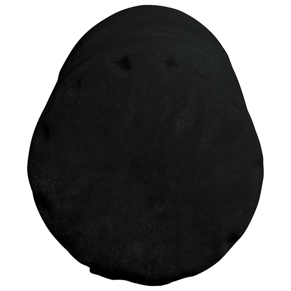 vidaXL Poduszki Wałkowe 2 pcs Czarny Ø 15 x 40 cm Tkanina mikrofibrowa
