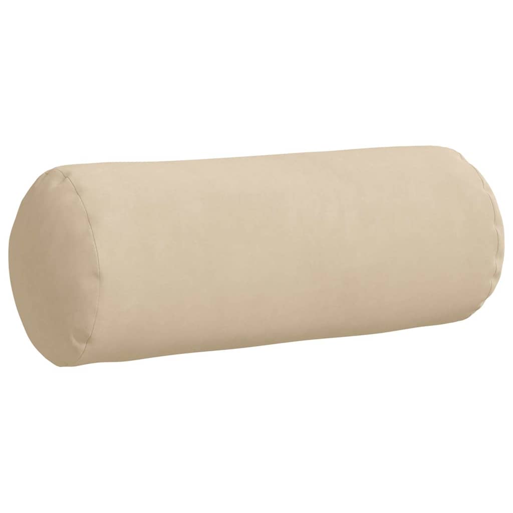 vidaXL Poduszki Wałkowe 2 pcs Kremowy Ø 15 x 40 cm