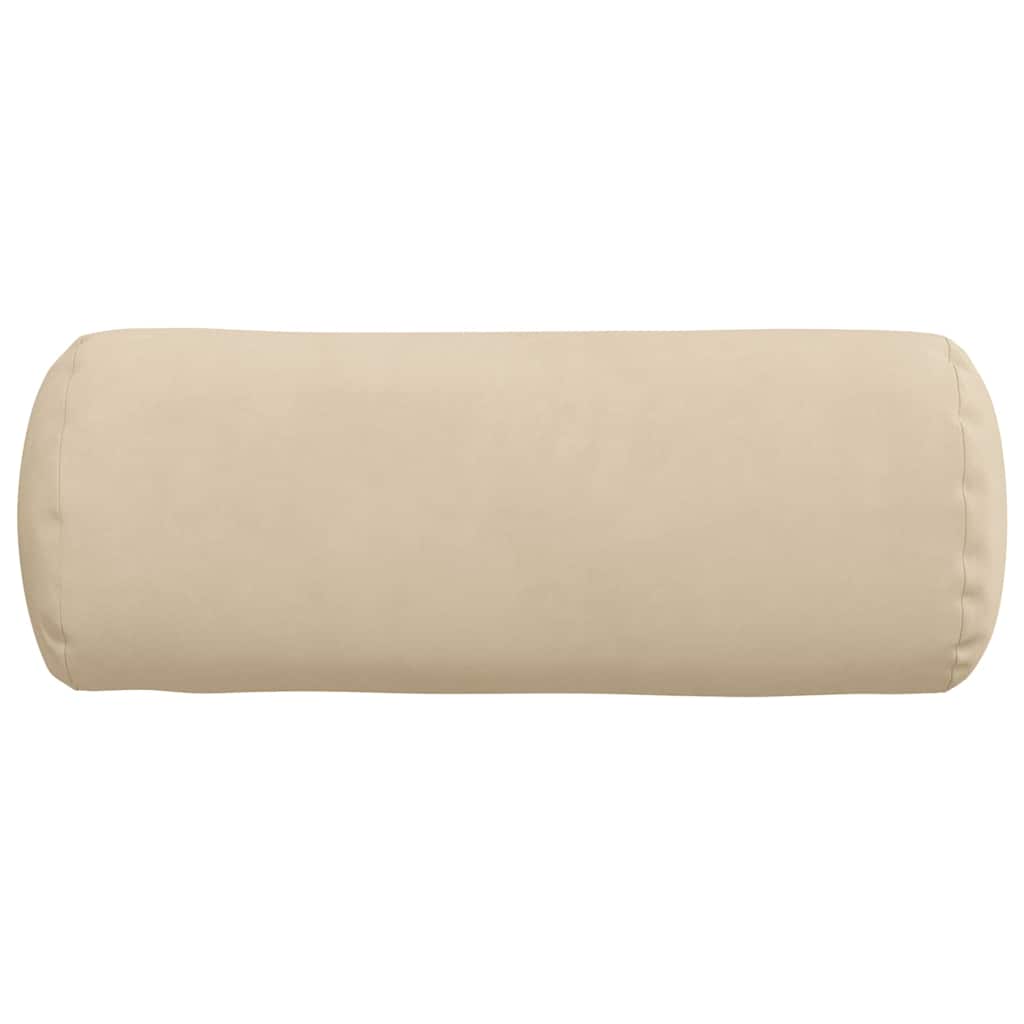 vidaXL Poduszki Wałkowe 2 pcs Kremowy Ø 15 x 40 cm