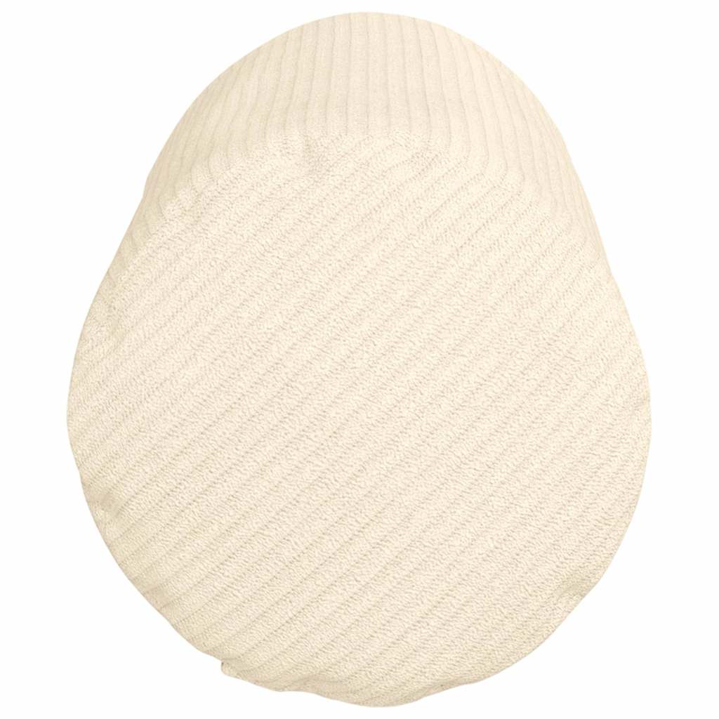 vidaXL Poduszki Wałkowe 2 pcs Kremowy Ø 15 x 40 cm Tkanina sztruksowa
