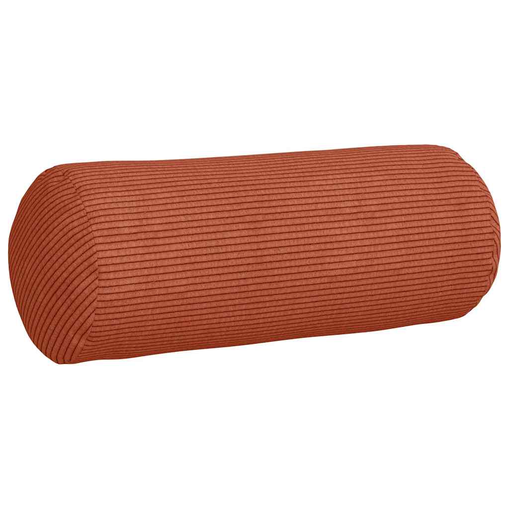 vidaXL Poduszki Wałkowe 2 pcs Czerwono-pomarańczowy Ø 15 x 40 cm