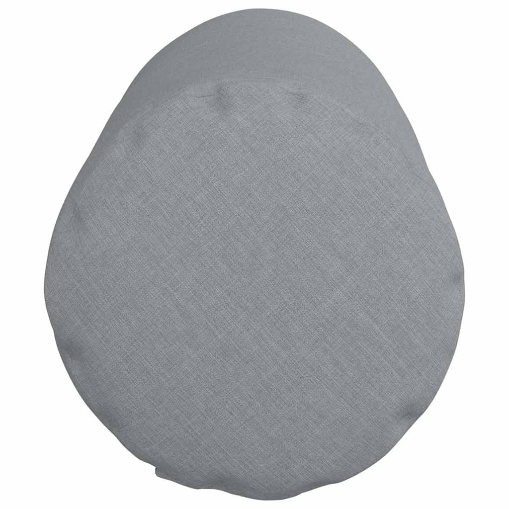 vidaXL Poduszki Wałkowe 2 pcs Jasnoszary Ø 25 x 70 cm tkanina
