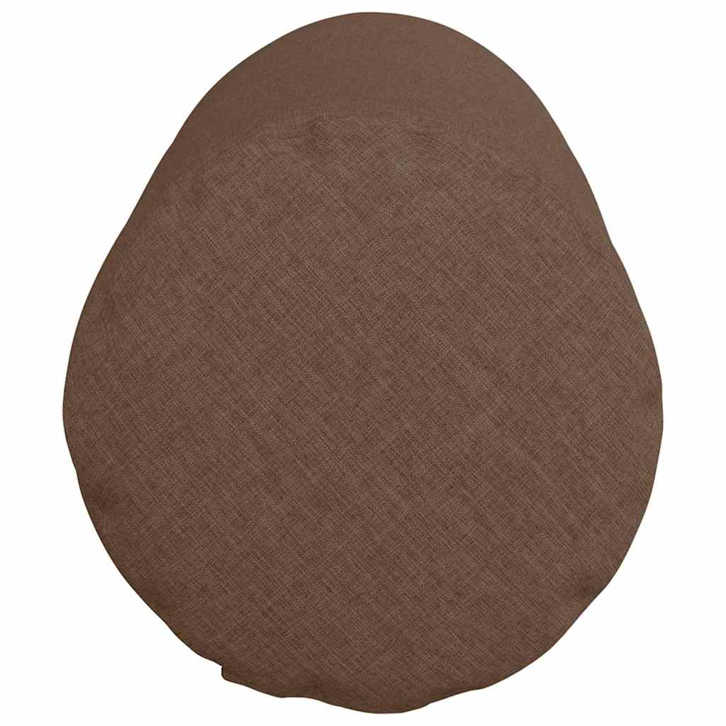 vidaXL Poduszki Wałkowe 2 pcs Brązowy Ø 25 x 70 cm tkanina