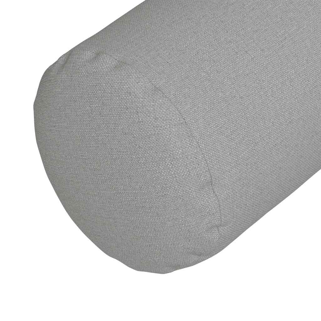 vidaXL Poduszki Wałkowe 2 pcs Szary chmur Ø 25 x 70 cm tkanina