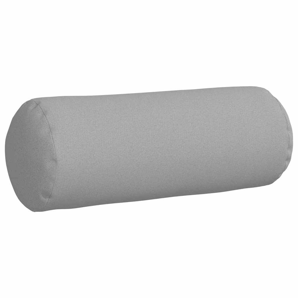 vidaXL Poduszki Wałkowe 2 pcs Szary chmur Ø 25 x 70 cm tkanina