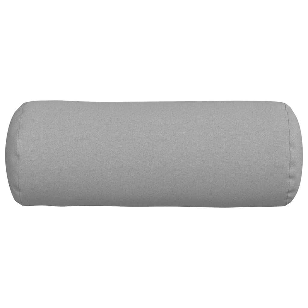 vidaXL Poduszki Wałkowe 2 pcs Szary chmur Ø 25 x 70 cm tkanina