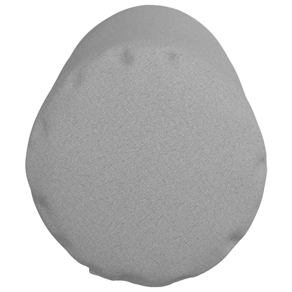 vidaXL Poduszki Wałkowe 2 pcs Szary chmur Ø 25 x 70 cm tkanina