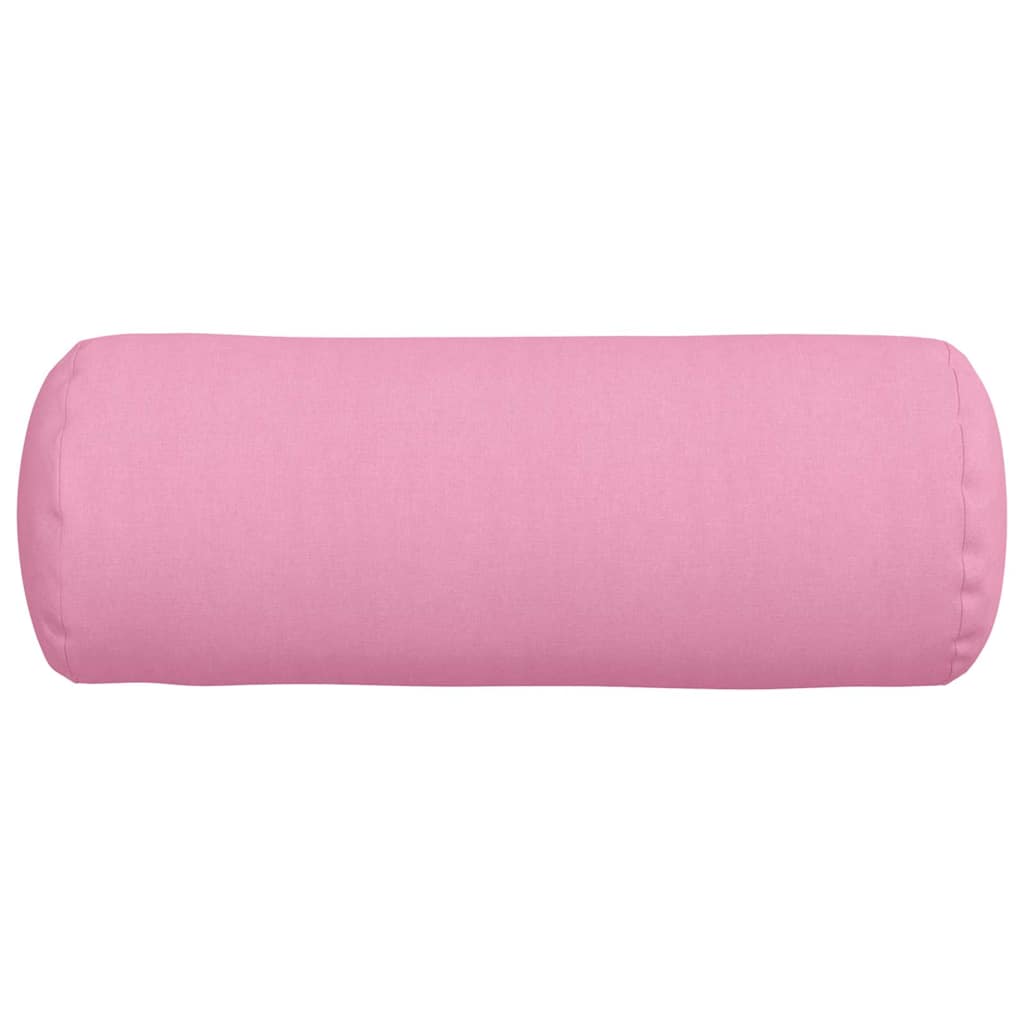 vidaXL Poduszki Wałkowe 2 pcs Różowy Ø 25 x 70 cm tkanina