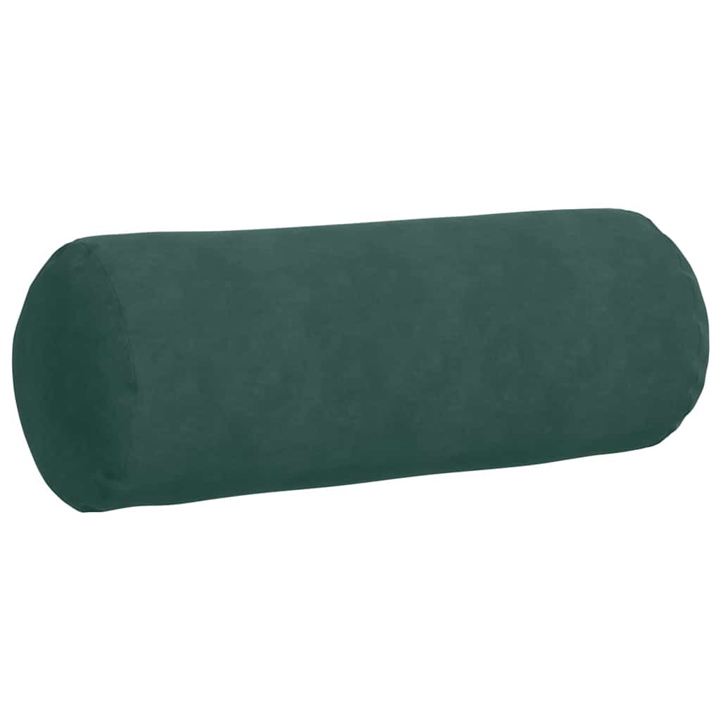 vidaXL Poduszki Wałkowe 2 pcs Ciemna zieleń Ø 25 x 70 cm
