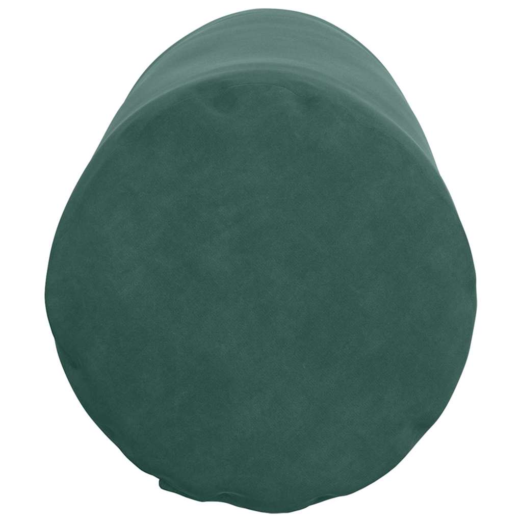 vidaXL Poduszki Wałkowe 2 pcs Ciemna zieleń Ø 25 x 70 cm