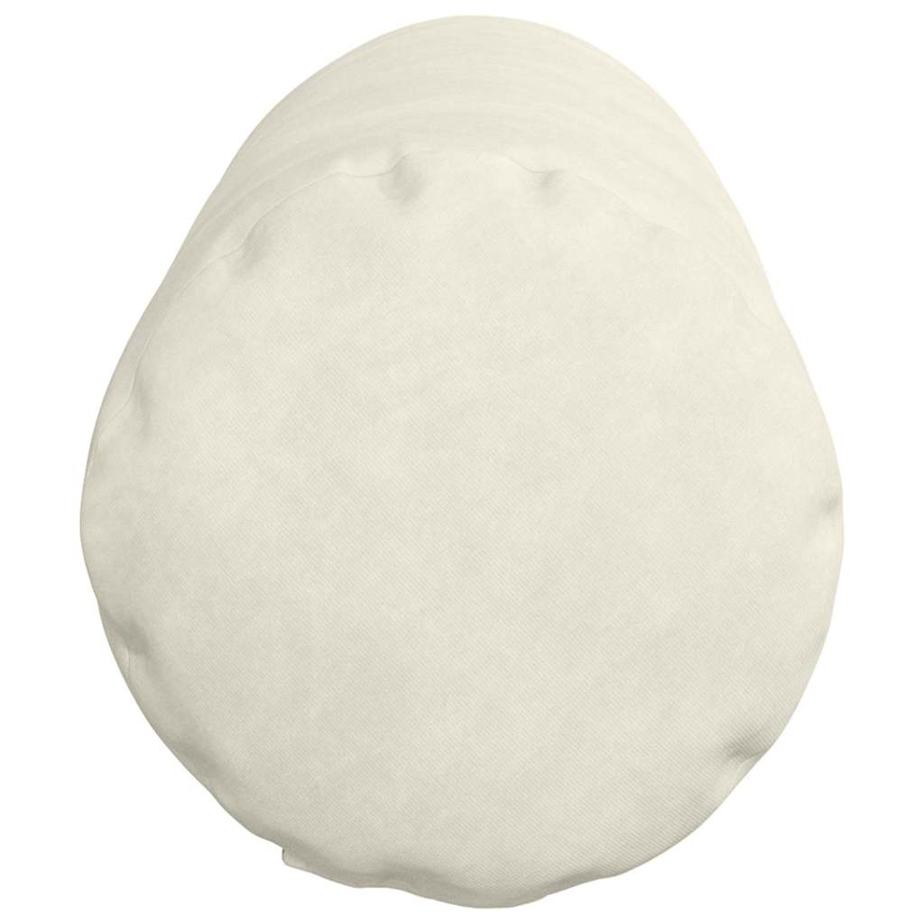 vidaXL Poduszki Wałkowe 2 pcs Kremowy Ø 25 x 70 cm Tkanina sztruksowa