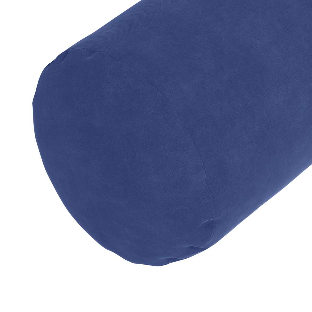 vidaXL Poduszki Wałkowe 2 pcs Niebieski policyjny Ø 25 x 70 cm