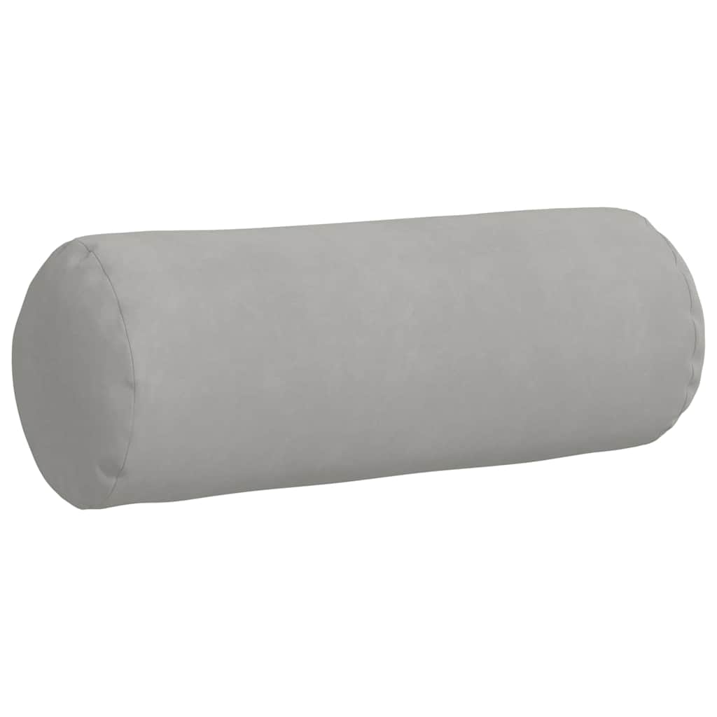 vidaXL Poduszki Wałkowe 2 pcs Jasnoszary Ø 25 x 70 cm