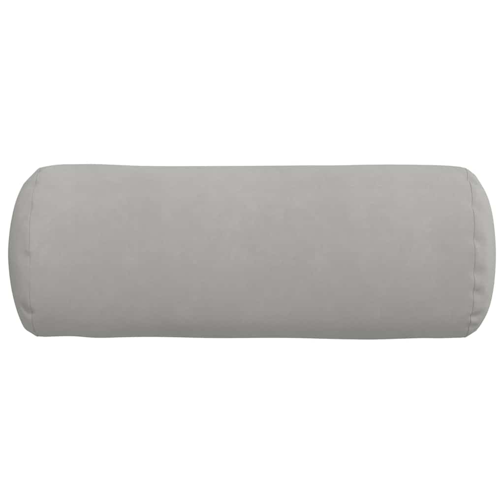 vidaXL Poduszki Wałkowe 2 pcs Jasnoszary Ø 25 x 70 cm