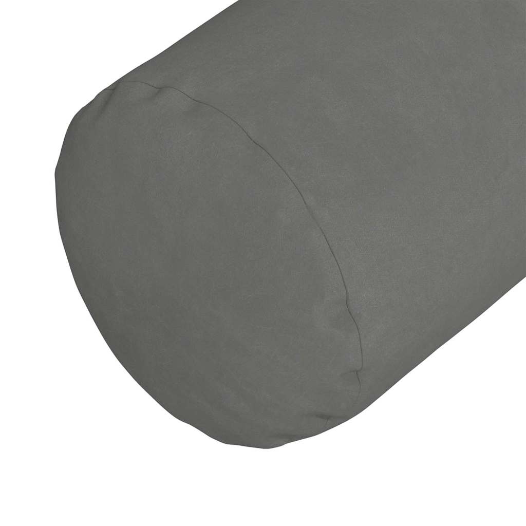 vidaXL Poduszki Wałkowe 2 pcs Ciemnoszary Ø 25 x 70 cm