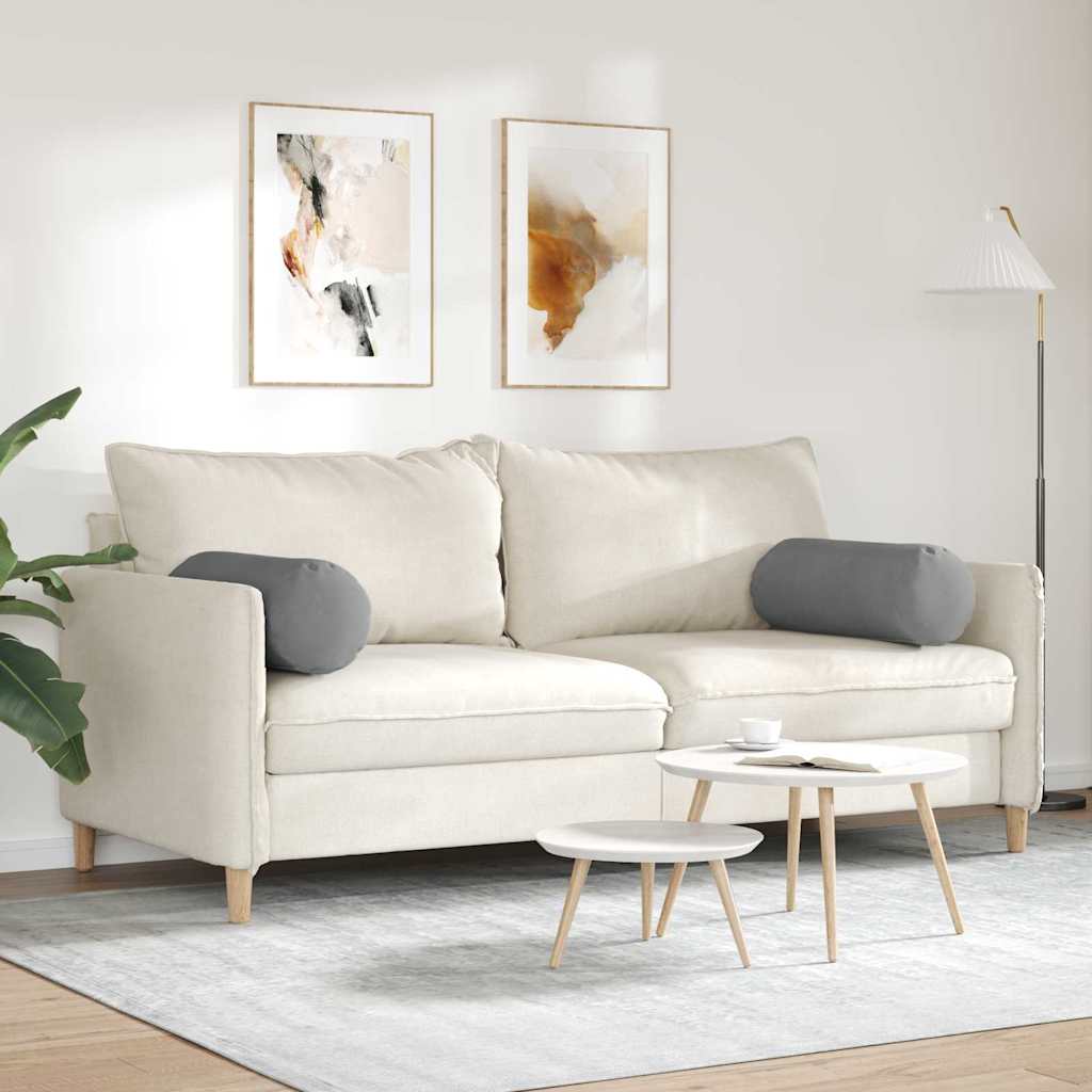 vidaXL Poduszki Wałkowe 2 pcs Ciemnoszary Ø 25 x 70 cm