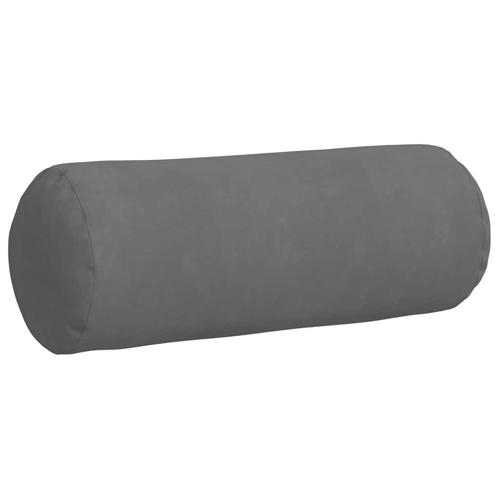 vidaXL Poduszki Wałkowe 2 pcs Ciemnoszary Ø 25 x 70 cm
