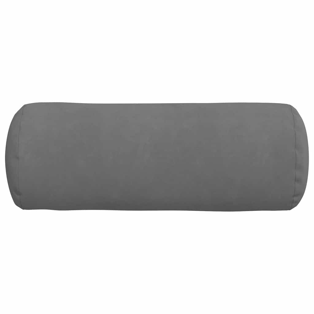 vidaXL Poduszki Wałkowe 2 pcs Ciemnoszary Ø 25 x 70 cm