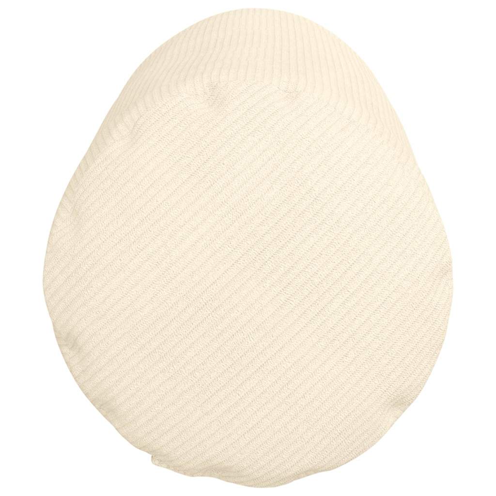 vidaXL Poduszki Wałkowe 2 pcs Kremowy Ø 25 x 70 cm Tkanina sztruksowa