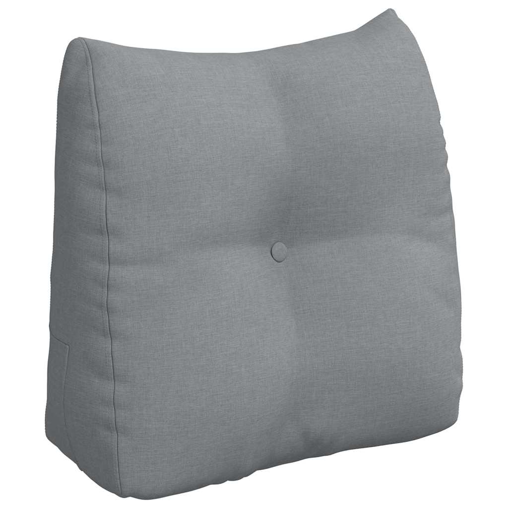 vidaXL Poduszka na plecy Jasnoszary 45 x 24 x 50 cm tkanina