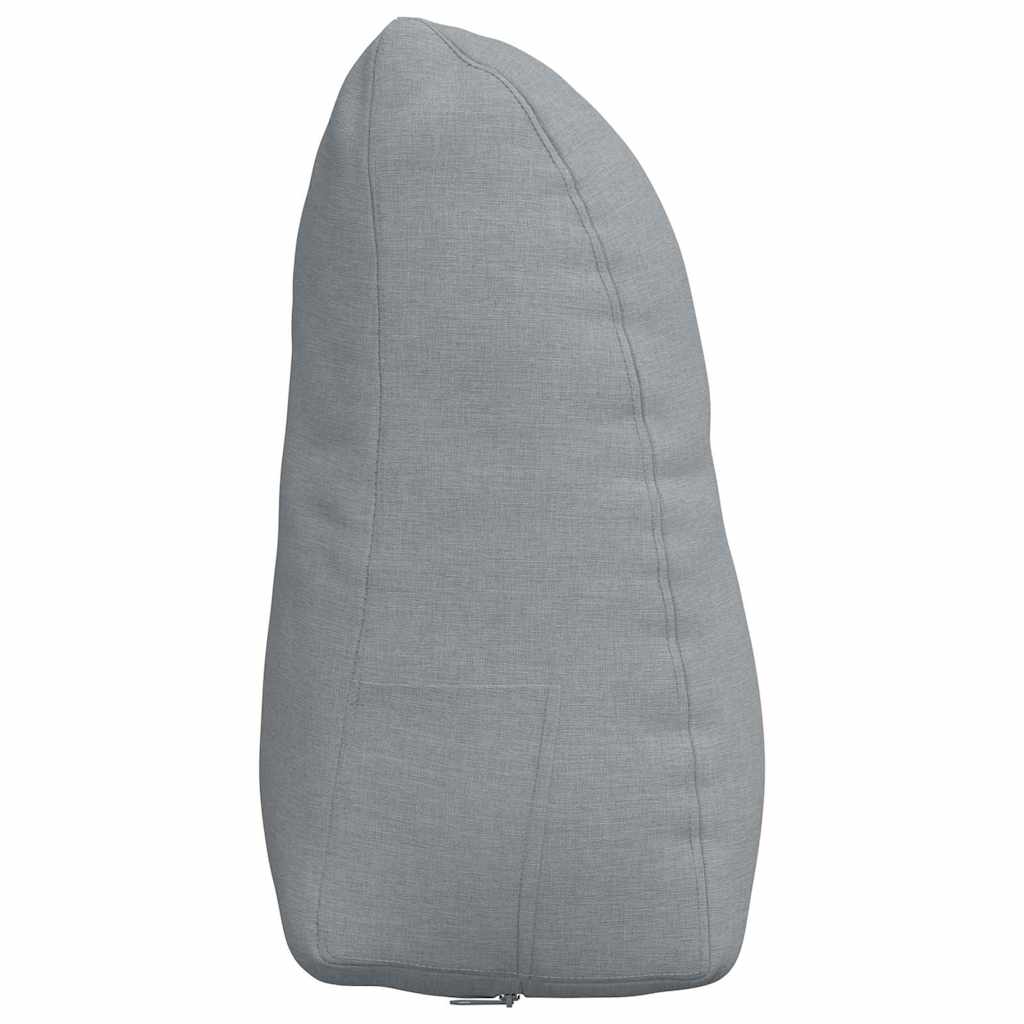 vidaXL Poduszka na plecy Jasnoszary 45 x 24 x 50 cm tkanina