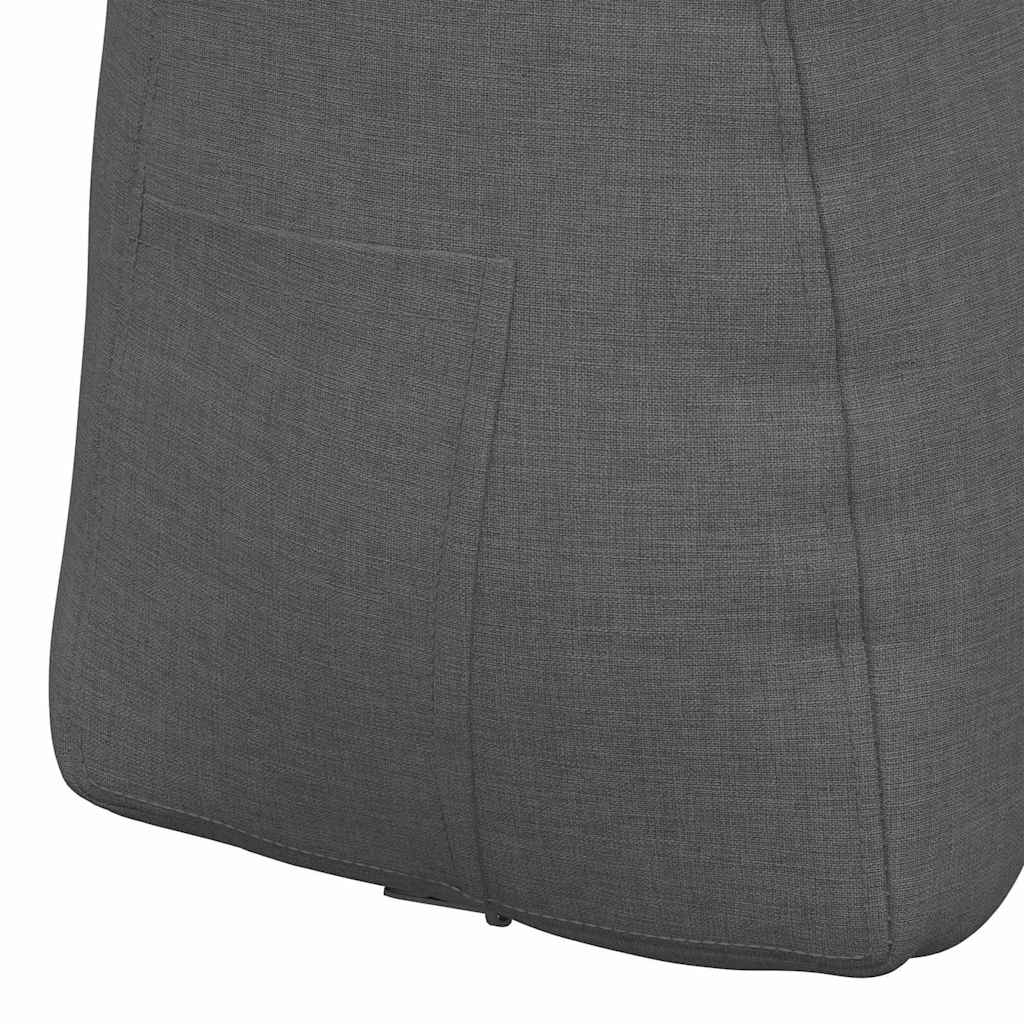 vidaXL Poduszka na plecy Ciemnoszary 45 x 24 x 50 cm tkanina