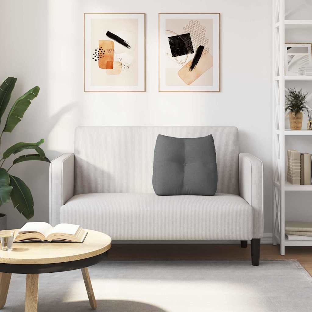 vidaXL Poduszka na plecy Ciemnoszary 45 x 24 x 50 cm tkanina