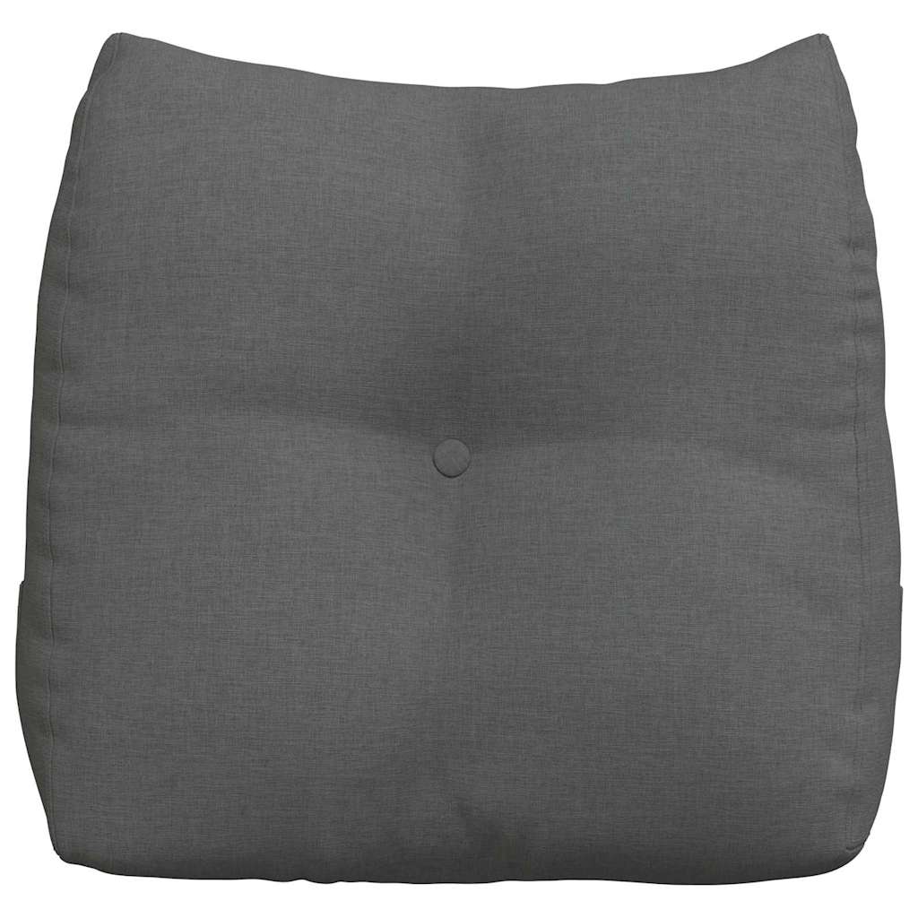 vidaXL Poduszka na plecy Ciemnoszary 45 x 24 x 50 cm tkanina