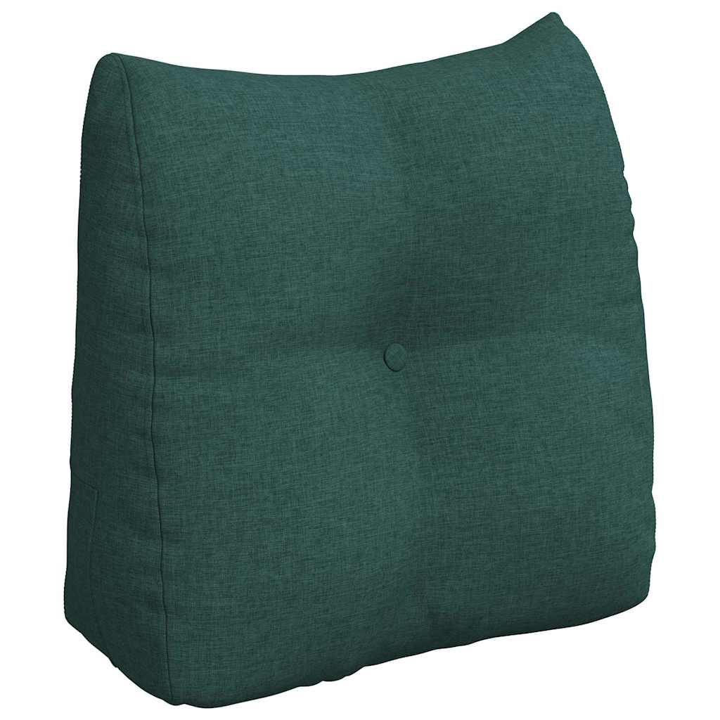 vidaXL Poduszka na plecy Ciemna zieleń 45 x 24 x 50 cm tkanina