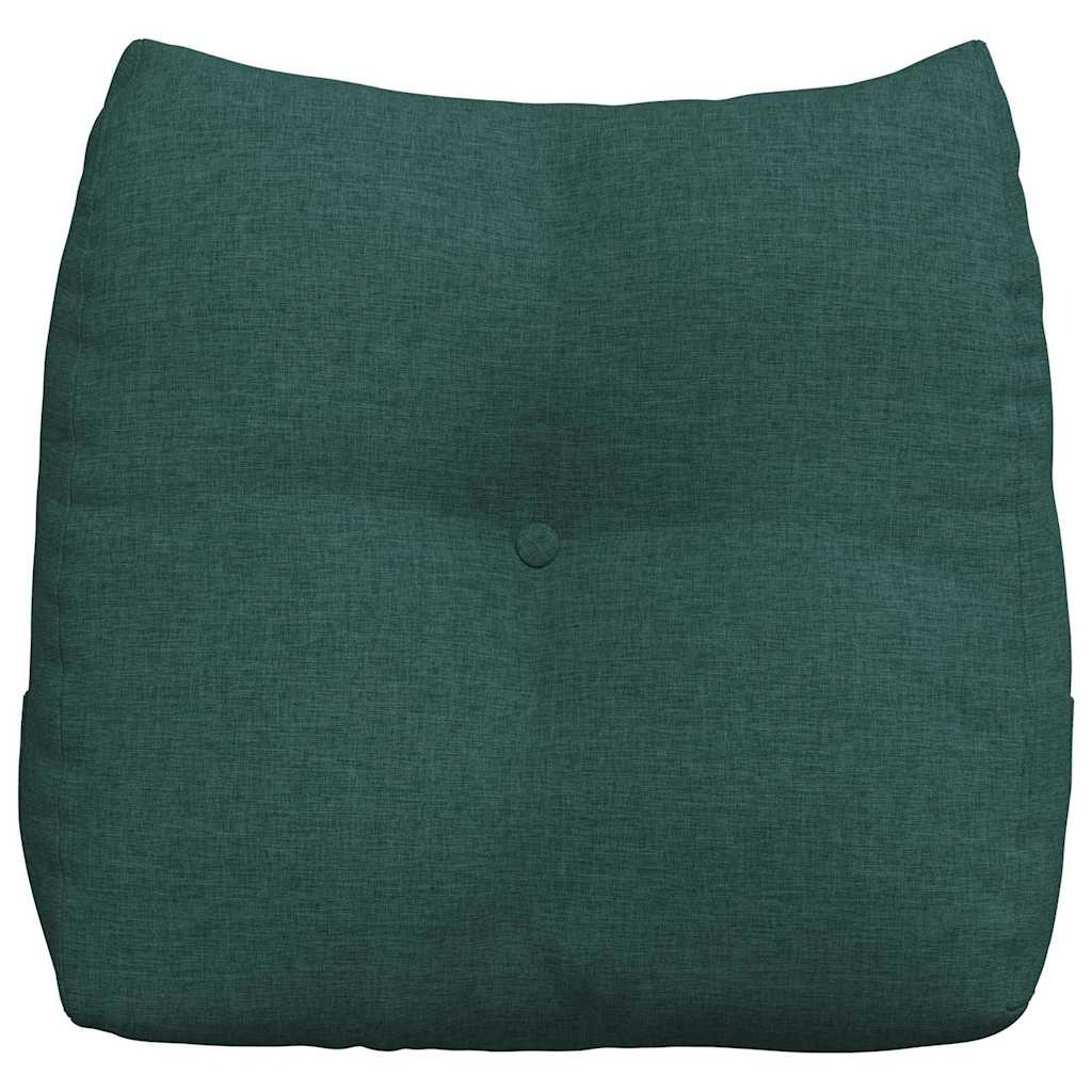vidaXL Poduszka na plecy Ciemna zieleń 45 x 24 x 50 cm tkanina