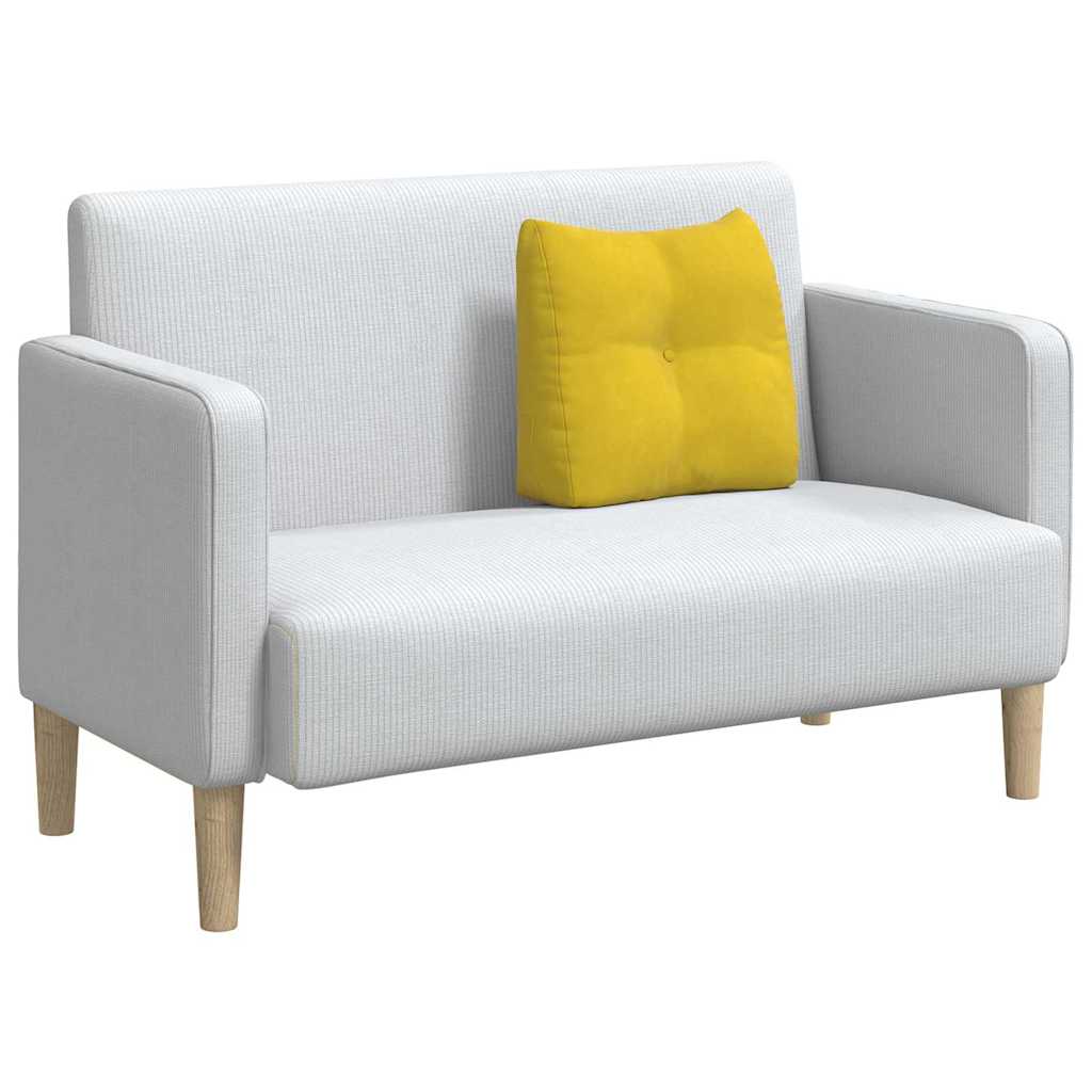vidaXL Poduszka na plecy Żółty 45 x 24 x 50 cm Aksamit