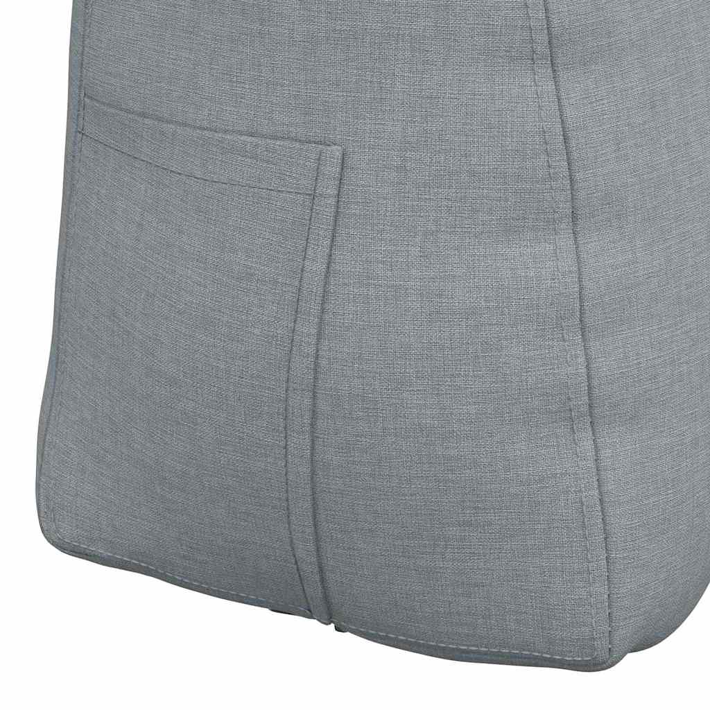 vidaXL Poduszka na plecy Jasnoszary 60 x 24 x 50 cm tkanina